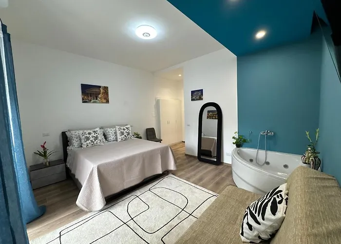 Colosseo-torre Maura Modern Double Private Ensuite, Wifi & Ac Near Metro C * Řím