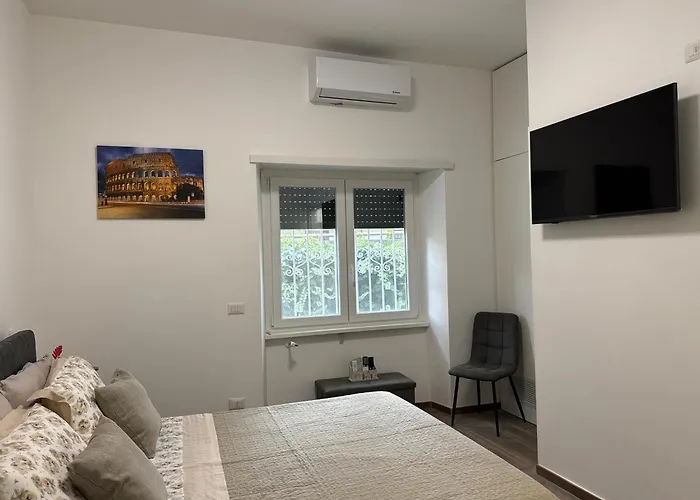 Colosseo-torre Maura Modern Double Private Ensuite, Wifi & Ac Near Metro C Roma
