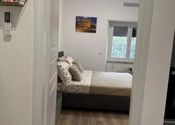 Colosseo-torre Maura Modern Double Private Ensuite, Wifi & Ac Near Metro C *